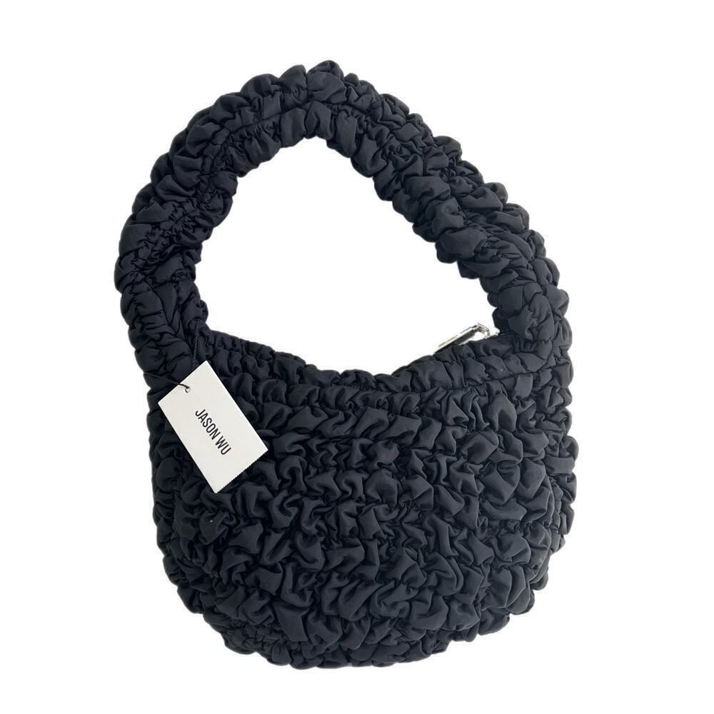 Jason Wu Fay Bubbles Puffy Shoulder Bag Black Quilted Small NEW